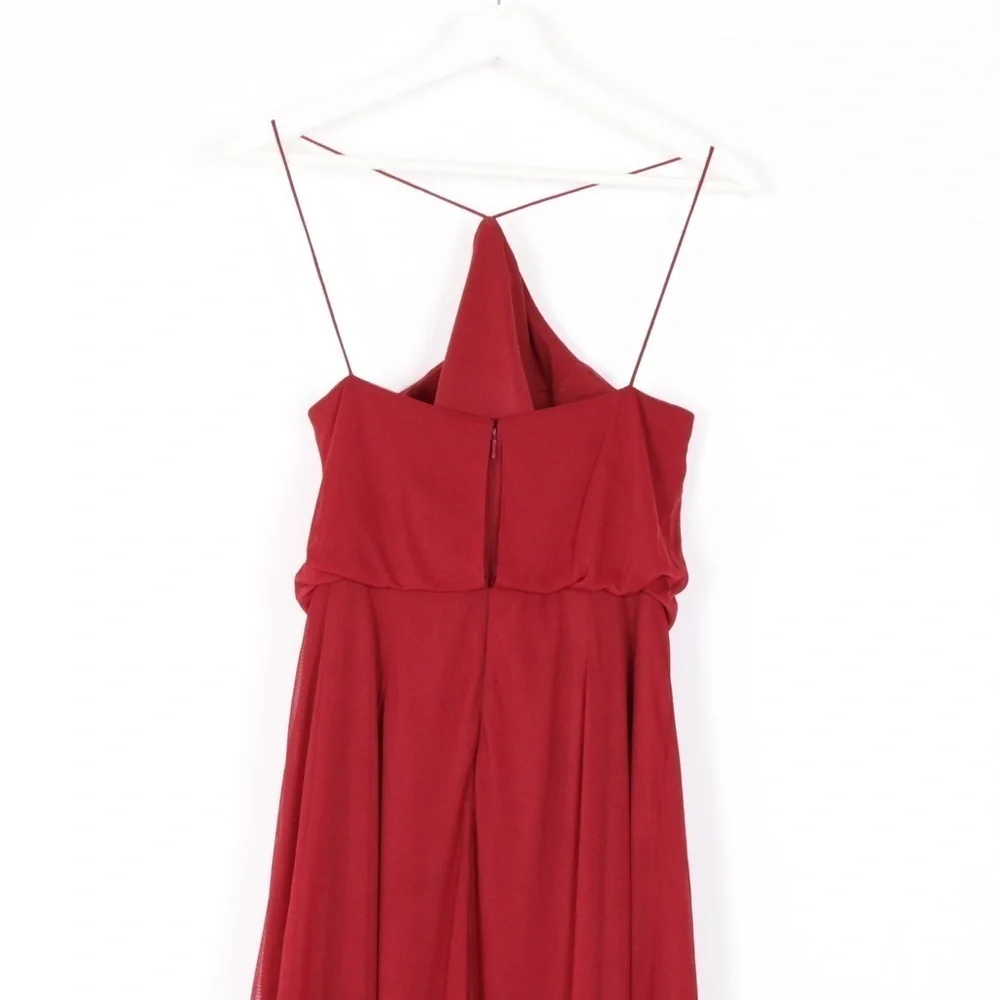 Alfred Sung Halter Neck Formal Maxi Dress - Picture 6 of 9
